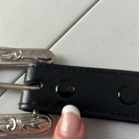Unique Leather Floral Studded Belt main image 3
